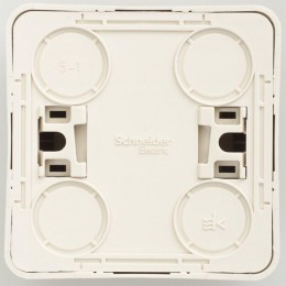 Розетка 1-м ОП Этюд 16А IP20 250В без заземл. без защ. шторок крем. SE PA16-001K