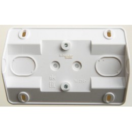 Розетка угловая 2-м ОП Этюд 16А IP20 250В с заземл. защ. шторки бел. SE PA16-108B