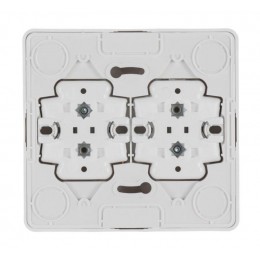 Розетка 4-м ОП Этюд 16А IP20 250В без заземл. без защ. шторок бел. SE PA16-205B