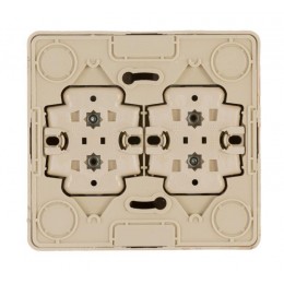 Розетка 4-м ОП Этюд 16А 250В с заземл. с заземл. защ. шторки сосна SE PA16-208D