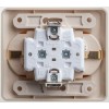Розетка 2-м СП Этюд 16А IP20 250В с заземл. без защ. шторок крем. SE PC16-007K