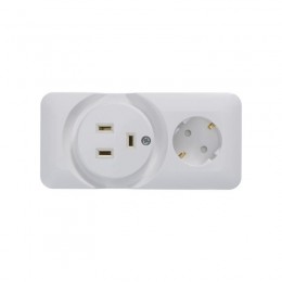 Розетка 2-м ОП Blanca / Прима 250В комбинир. для электроплиты 32А+силовая 16А (опт. упак.) бел. SE RA32-211R-B