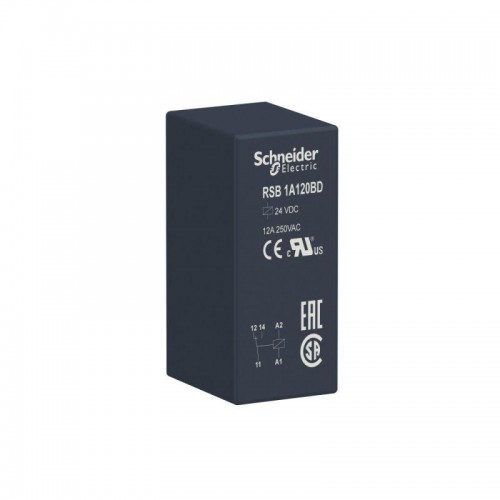 Реле интерфейс. 1ПК 24V DC SchE RSB1A120BD
