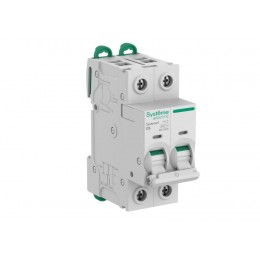Выключатель автоматический 2п C 6А 6кА Systeme9 400В SE S9F22206