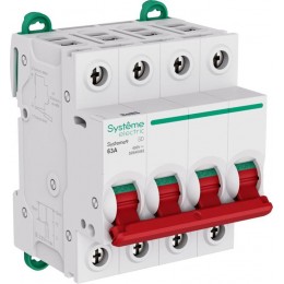 Выключатель нагрузки 4п 63А Systeme9 400В SE S9S40463