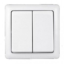 Выключатель 2-кл. ОП Хит 6А IP20 250В бел. SE VA56-232-B