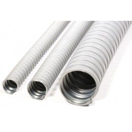Металлорукав в ПВХ изоляции МРПИ НГ 10 d10мм без протяжки сер. (уп.50м) ГОФРОМАТИК zeta41910