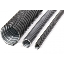 Металлорукав в ПВХ-изоляции Р3-ЦПнг 60 d60мм без протяжки черн. (уп.10м) ГОФРОМАТИК zeta44210