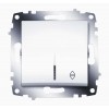 Переключатель 1-кл. СП Cosmo 10А IP20 (сх. 6) с подсветкой механизм бел. ABB 619-010200-210