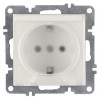 Розетка 1-м СП LAVIN/KAREN 16А IP20 с заземл. с крышкой механизм бел. ARVIA 50 01 1000 218