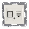 Розетка компьютерная LAVIN/KAREN RJ45 кат.6 механизм бел. ARVIA 50 01 1000 247