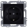Розетка 1-м СП LAVIN/KAREN 16А IP20 с заземл. механизм черн. ARVIA 50 07 2000 217