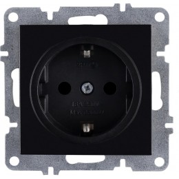 Розетка 1-м СП LAVIN/KAREN 16А IP20 с заземл. механизм черн. ARVIA 50 07 2000 217
