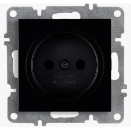 Розетка 1-м СП LAVIN/KAREN 16А IP20 без заземл. механизм черн. ARVIA 50 07 2000 215