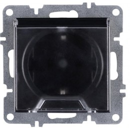 Розетка 1-м СП LAVIN/KAREN 16А IP20 с заземл. с крышкой механизм черн. ARVIA 50 07 2000 218