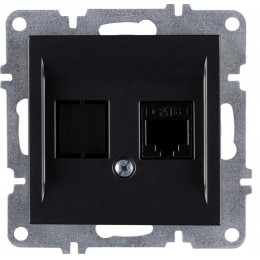 Розетка компьютерная LAVIN/KAREN RJ45 кат.6 механизм черн. ARVIA 50 07 2000 247
