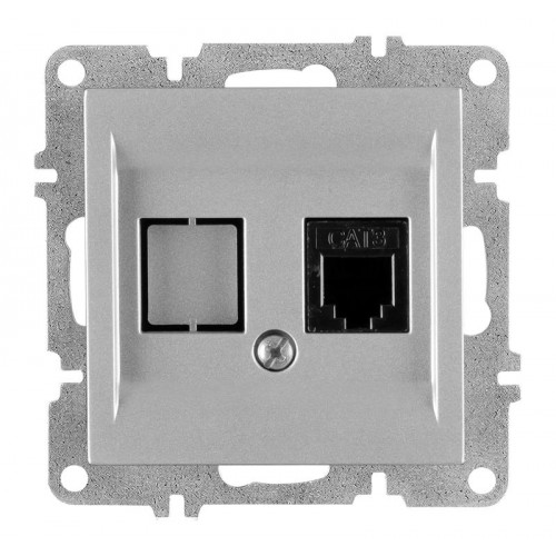 Розетка телефонная 1вых. СП 1мод. LAVIN/KAREN RJ45 кат.3 механизм сер. ARVIA 50 03 2000 221