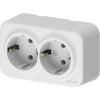 Розетка 2-м СП ARIA 16А IP20 с заземл. бел. ARVIA 25 01 1000 907