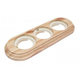 Рамка 3-м ретро пластик. карельская сосна Bironi BF1-630-13/PL