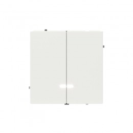 Выключатель 2-кл. KANT с подсветкой бел. магнолия DKC 7000134