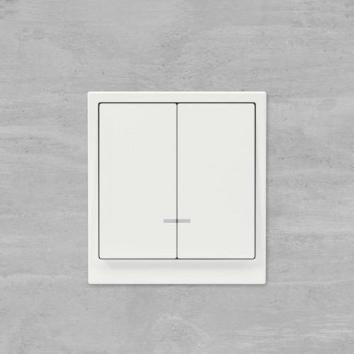 Выключатель 2-кл. KANT с подсветкой бел. магнолия DKC 7000134