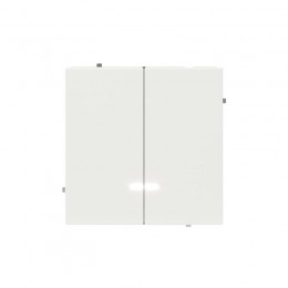 Переключатель 2-кл. KANT с подсветкой бел. магнолия DKC 7000144