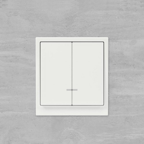 Переключатель 2-кл. KANT с подсветкой бел. магнолия DKC 7000144