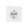 Розетка силовая KANT 2P+E без шторки бел. магнолия DKC 7000033