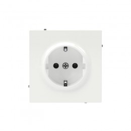 Розетка силовая KANT 2P+E без шторки бел. магнолия DKC 7000033