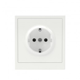 Розетка силовая KANT 2P+E без шторки бел. магнолия DKC 7000033