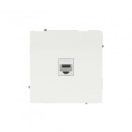 Розетка компьютерная 1-м KANT RJ45 кат.5E без шторки бел. магнолия DKC 7000663