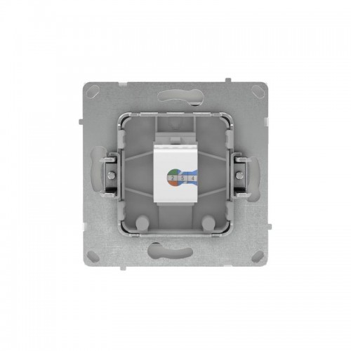 Розетка компьютерная 1-м KANT RJ45 кат.5E без шторки бел. магнолия DKC 7000663