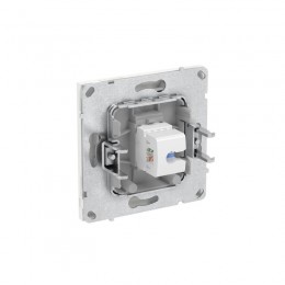 Розетка компьютерная 1-м KANT RJ45 кат.5E без шторки бел. магнолия DKC 7000663