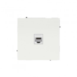 Розетка компьютерная 1-м KANT RJ45 кат.6A без шторки бел. магнолия DKC 7000673