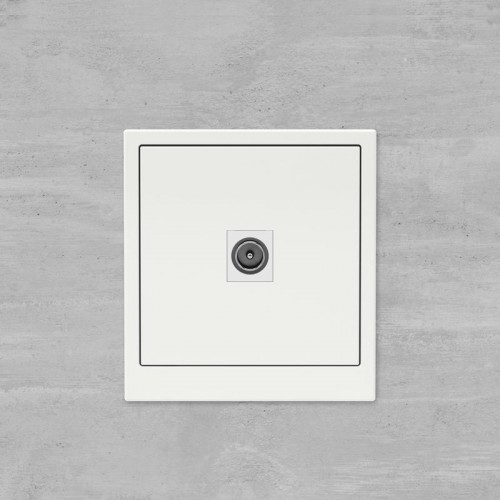 Розетка телевизионная одиночная TV KANT бел. магнолия DKC 7000503