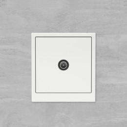 Розетка телевизионная проходная TV KANT бел. магнолия DKC 7000513