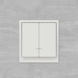 Выключатель 2-кл. KANT с подсветкой бел. песок DKC 7010134