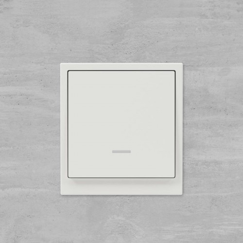 Переключатель 1-кл. KANT с подсветкой бел. песок DKC 7010143