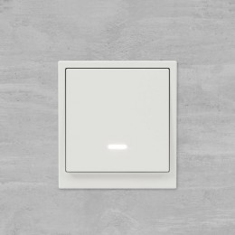 Переключатель 1-кл. KANT с подсветкой бел. песок DKC 7010143