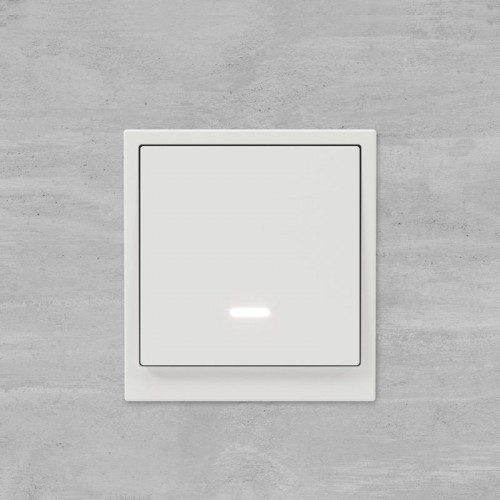 Переключатель 1-кл. KANT с подсветкой бел. песок DKC 7010143