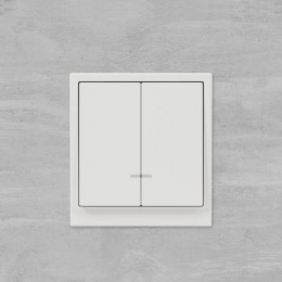 Переключатель 2-кл. KANT с подсветкой бел. песок DKC 7010144