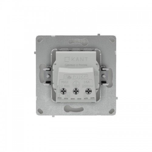 Розетка силовая KANT 2P+E защ. шторки бел. песок DKC 7010003