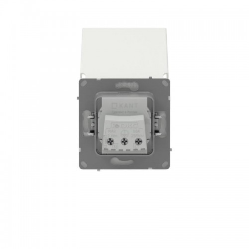 Розетка силовая KANT IP44 2P+E защ. шторки с крышкой бел. песок DKC 7010013