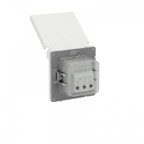 Розетка силовая KANT IP44 2P+E защ. шторки с крышкой бел. песок DKC 7010013