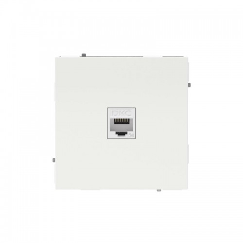 Розетка компьютерная 1-м KANT RJ45 кат.5E без шторки бел. песок DKC 7010663