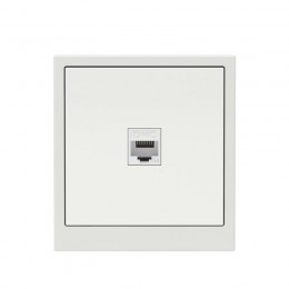 Розетка компьютерная 1-м KANT RJ45 кат.5E без шторки бел. песок DKC 7010663