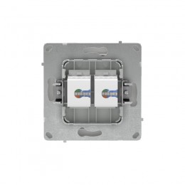 Розетка компьютерная 2-м KANT RJ45 кат.5E без шторки бел. песок DKC 7010664