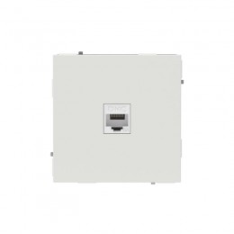 Розетка компьютерная 1-м KANT RJ45 кат.6A без шторки бел. песок DKC 7010673