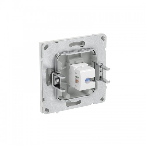 Розетка компьютерная 1-м KANT RJ45 кат.6A без шторки бел. песок DKC 7010673