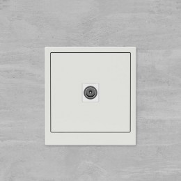 Розетка телевизионная одиночная TV KANT бел. песок DKC 7010503